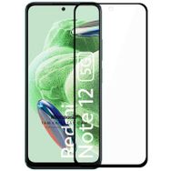 Microsonic Xiaomi Redmi Note 12 Tam Kaplayan Temperli Siyah Cam Ekran Koruyucu