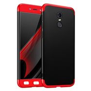 Microsonic Xiaomi Redmi Note 4x Double Dip 360 Protective Siyah Kırmızı Kılıf