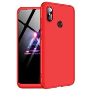 Microsonic Xiaomi Redmi Note 5 Pro Double Dip 360 Protective Siyah Kırmızı Kılıf