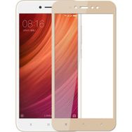 Microsonic Xiaomi Redmi Note 5A Tam Kaplayan Temperli Cam Film Gold Cep Telefonu Ekran Koruyucusu