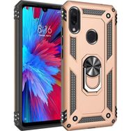 Microsonic Xiaomi Redmi Note 7 Military Ring Holder Gold Cep Telefonu Kılıfı