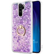 Microsonic Xiaomi Redmi Note 8 Pro Glitter Liquid Holder Mor Cep Telefonu Kılıfı