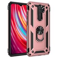 Microsonic Xiaomi Redmi Note 8 Pro Rose Gold Military Ring Holder Kılıf
