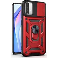 Microsonic Xiaomi Redmi Note 9 4G Impact Resistant Kırmızı Cep Telefonu Kılıfı