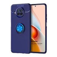 Microsonic Xiaomi Redmi Note 9 Pro 5G Kickstand Ring Holder Lacivert Cep Telefonu Kılıfı