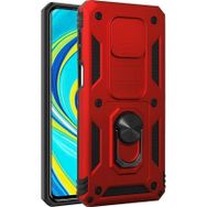 Microsonic Xiaomi Redmi Note 9 Pro Impact Resistant Kırmızı Cep Telefonu Kılıfı