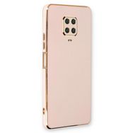 Microsonic Xiaomi Redmi Note 9 Pro Max Olive Plated Pembe Kılıf