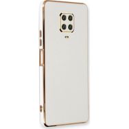 Microsonic Xiaomi Redmi Note 9 Pro Olive Plated Beyaz Kılıf