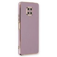 Microsonic Xiaomi Redmi Note 9 Pro Olive Plated Lila Kılıf