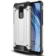 Microsonic Xiaomi Redmi Note 9 Rugged Armor Gümüş Kılıf