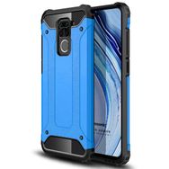 Microsonic Xiaomi Redmi Note 9 Rugged Armor Mavi Cep Telefonu Kılıfı