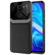 Microsonic Xiaomi Redmi Note 9 Uniq Leather Siyah Cep Telefonu Kılıfı