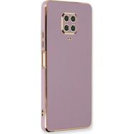 Microsonic Xiaomi Redmi Note 9S Olive Plated Lila Kılıf