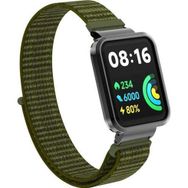 Microsonic Xiaomi Redmi Watch 2 Lite Hasırlı Woven Sport Loop Yeşil Kordon