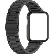 Microsonic Xiaomi Redmi Watch 2 Lite Metal Stainless Steel Siyah Kordon