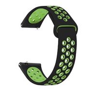 Microsonic Xiaomi Watch S1 Active Rainbow Gently Band Siyah Yeşil Kordon