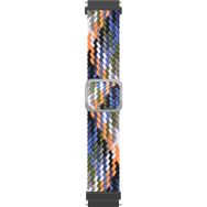 Microsonic Xiaomi Watch S3 Braided Loop Band Siyah Beyaz Kordon