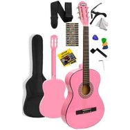 Midex CG-270PK Pembe Renk 4 4 Yetişkin Boy Sap Ayarlı Full Klasik Gitar