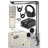 Midex CX1-PH Kondanser Stüdyo Mikrofon Phantom Stand Full Set Power Kulaklık