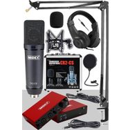Midex Exclusive Paket-4 CX2 Mikrofon GLX-800 Ses Kartı Stüdyo Kayıt Seti