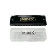 Midex HN-10BK Siyah Örf Aletleri 10 Delikli Mızıka