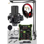 Midex MX-2020 Functional Paket-2 Stüdyo Mikrofon Ses Kartlı Mikser Kulaklık Stand