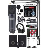 Midex Private Paket-6 Monitör-Mikrofon-Ses Kartı-Kulaklık ve Midi Pad Controller Stüdyo Ekipmanları Seti
