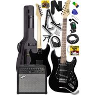 Midex RPH30BK 50Amp 50 W Bluetooth Şarjlı Amfi Kulaklık Full Siyah Elektro Gitar Seti