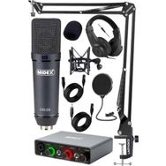 Midex Stüdyo Ekipmanları Exclusive Paket-3 CX2 Mikrofon GLX-700GR Ses Kartı Stüdyo Kayıt Seti