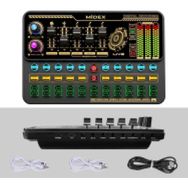 Midex VS11 Üst Seviye Stüdyo Kayıt Canlı Yayın Bluetooth ve Şarjlı Ses Kartı Efektli Radyo Mikseri