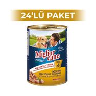 Miglior Cane Tavuk ve Hindi Etli 24x405 gr Konserve Köpek Maması
