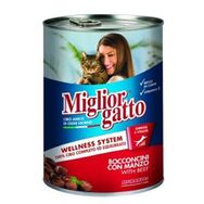 Miglior Gatto 24x405 gr Manzo Sığır Etli Yetişkin Kedi Konservesi