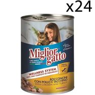 Miglior Gatto 24x405 gr Tavuklu ve Hindili Yetişkin Kedi Konservesi