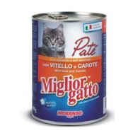 Miglior Gatto Dana Etli ve Havuçlu Pate 400 gr Kedi Konserve