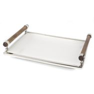 Mikasa Moor 39 x 28 x 4 cm Gümüş Ahşap Seramik Servis