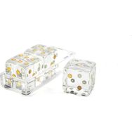 Mikasa Moor Clear Akrilik Dek 3lü 16x6x6cm Zar Seti