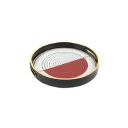 Mikasa Moor Kırmızı 30 cm Çizgili Tepsi