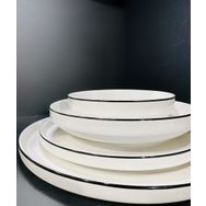 Mikasa Moor Siyah Modern 48 Parça 12 Kişilik Yemek Takımı Yemek Takımı