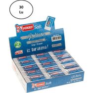 Mikro 2B 30TR 30'lu Soft Beyaz Silgi