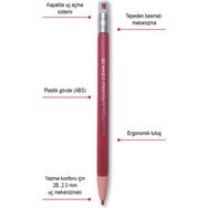 Mikro 618-48 Kırmızı 2 mm Versatil Kalem