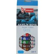 Mikro AB-09 12x9 ml Su Bazlı Akrilik Boya