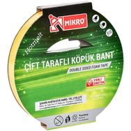 Mikro BNT-202 18 mm 5 m 16'lı Çift Taraflı Köpük Bant