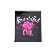 Mikro NT-206 Bloknot Çizgili Beatiful Girl Siyah A7 Defter
