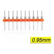 Mikro Profisher Pcb Karbür Cnc 10x0,95 mm Tungsten 18 Shank Matkap Ucu