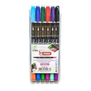 Mikro ZW293A-6'li 2 Renkli Fineliner Keçeli Kalem