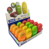 Milan 4705116 Capsule Fluo 16 Adet Kalemtıraş/Silgi