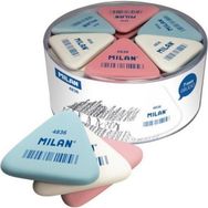 Milan 4836 Renkli 3 Adet Üçgen Silgi