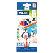 Milan 722312 Colours Üçgen 12'li Kuru Boya Kalemi