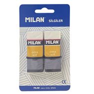 Milan Nata 5020 Extra Yumuşak 2'li Blister Sanatsal Silgi