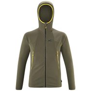 Millet MIV9466 9644 Yeşil K Lightgrid H Erkek Kapüşonlu Tam Fermuar Polartec Polar